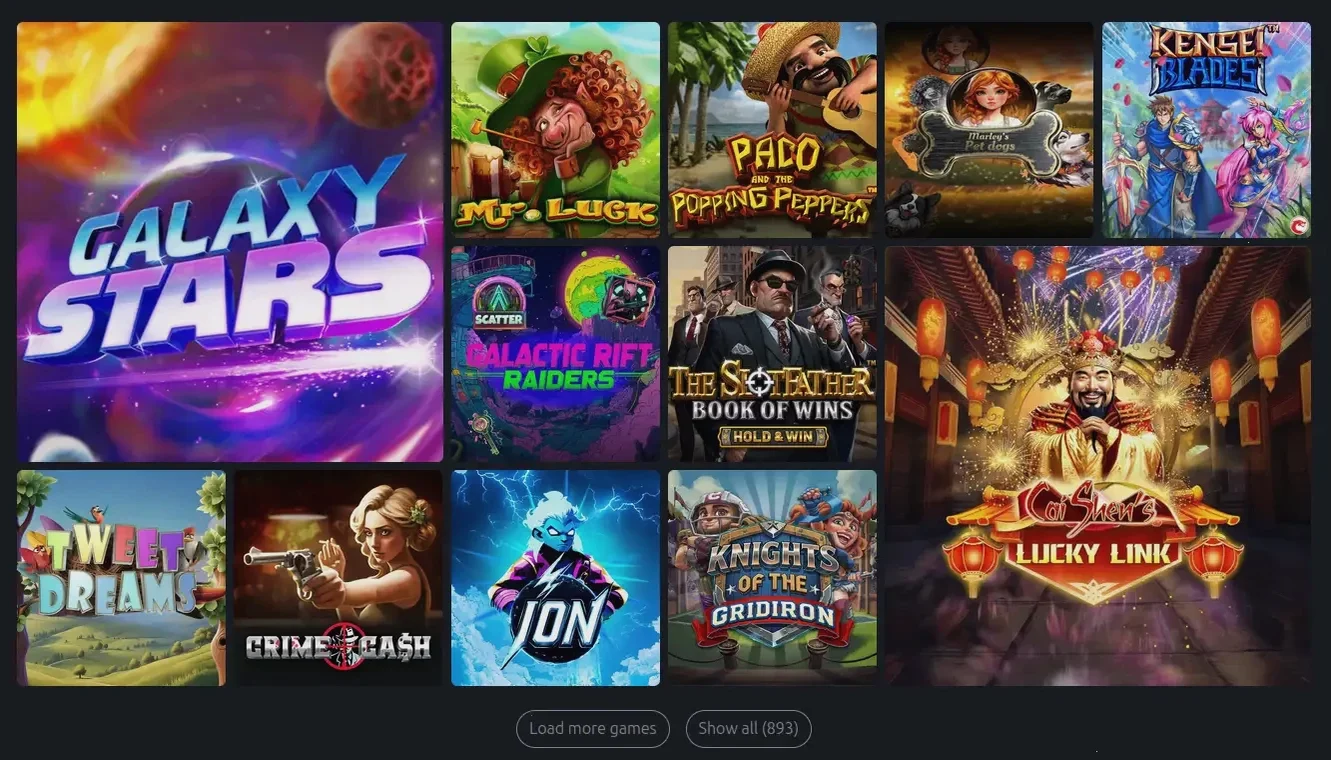 Игровой интерфейс Изи Кэш